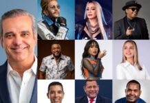 Toño Rosario, Sergio Vargas, Miriam Cruz, Steffany Constanza y Luis Miguel del Amargue de fin de semana